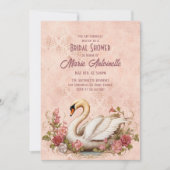 Elegant Blush Damask Rococo Vrijgezellenfeest Kaart (Voorkant)