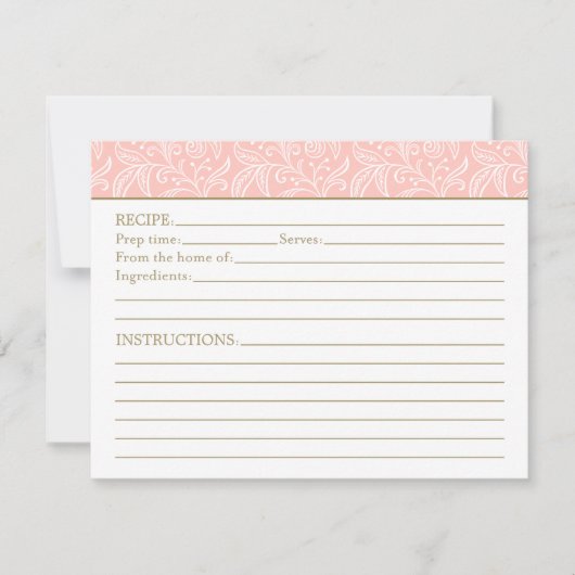 Elegant Blush en Gold Vrijgezellenfeest Recipe (Voorkant)