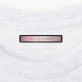 Elegant Blush Faux Roos Gold | Naam en Initiaal Labels (Aangebracht)