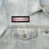 Elegant Blush Faux Roos Gold | Naam en Initiaal Naamplaatje (In situ)