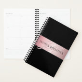 Elegant Blush Faux Roos Gold | Naam en Initiaal Planner (Display)
