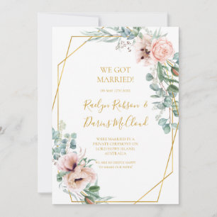 Elegant Blush Floral   Aankondiging van de uitgave