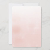 Elegant Blush Floral Bridal Shower Invitation Kaar Kaart (Achterkant)