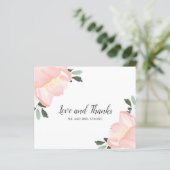 Elegant Blush Floral budget Weddenschap Hartelijk  (Staand voorkant)