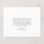 Elegant Blush Floral budget Weddenschap Hartelijk  (Achterkant)