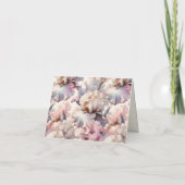 Elegant Blush Floral Classic Formal Vrijgezellenfe Bedankkaart (Achterkant)