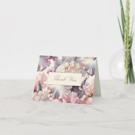 Elegant Blush Floral Classic Formal Vrijgezellenfe Bedankkaart