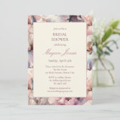 Elegant Blush Floral Classic Formal Vrijgezellenfe Kaart (Staand voorkant)