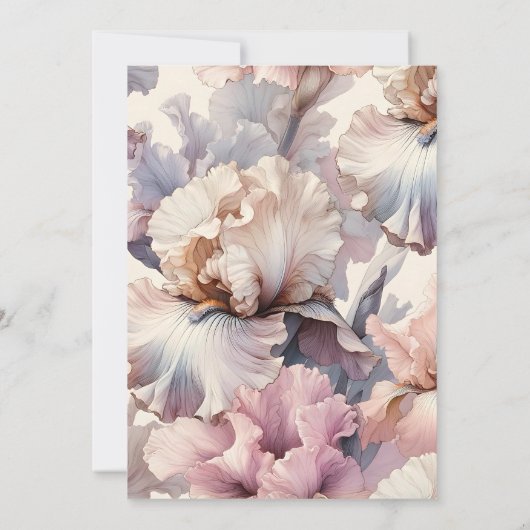 Elegant Blush Floral Classic Formal Vrijgezellenfe Kaart (Achterkant)