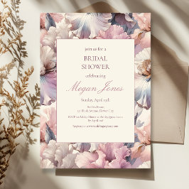 Elegant Blush Floral Classic Formal Vrijgezellenfe Kaart