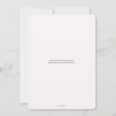 Elegant Blush Floral & Eucalyptus Wedding Save The Date (Achterkant)