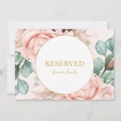 Elegant Blush Floral Garden | Gereserveerd deegtek (Voorkant)