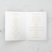 Elegant Blush Floral Garden Pastel Folded Wedding Programma (Binnen)