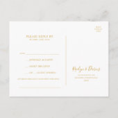 Elegant Blush Floral Garden | Song Request RSVP Briefkaart (Achterkant)