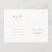 Elegant Blush Floral Garden | Weddenschap RSVP Briefkaart (Achterkant)