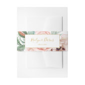 Elegant Blush Floral Garden | Weddenschap Uitnodigingen Wikkel (Voorkant Voorbeeld)