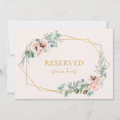 Elegant Blush Floral | Gereserveerd deegteken (Achterkant)