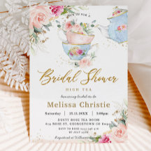 Elegant Blush Floral High Tea Party Vrijgezellenfe