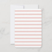 Elegant Blush Floral maakt de datum op Aankondiging (Achterkant)