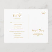 Elegant Blush Floral | Menu Choice RSVP-kaart (Achterkant)