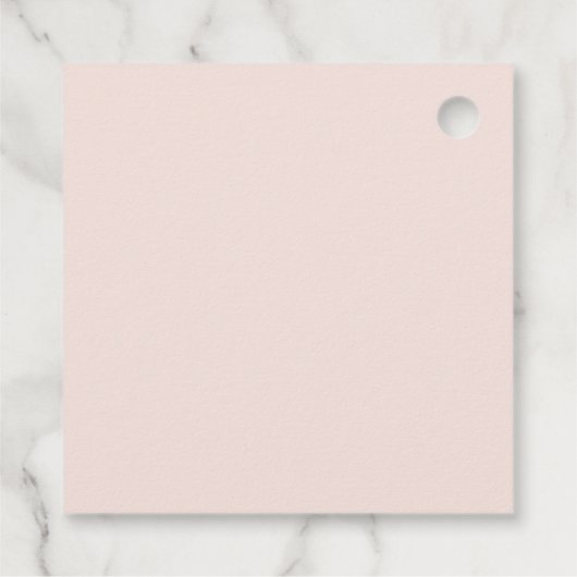 Elegant Blush Floral | Pastel Hartelijk dank voor  Bedankjes Labels (Achterkant)