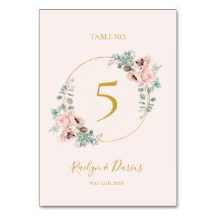 Elegant Blush Floral   Pastel Kaart