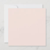 Elegant Blush Floral | Pastel Square Weddenschap Kaart (Achterkant)
