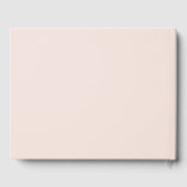 Elegant Blush Floral | Pastel Weddenschap Gastenboek (Achterkant)