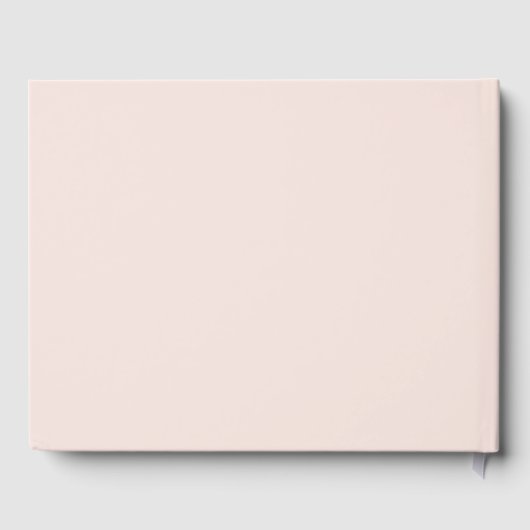 Elegant Blush Floral | Pastel Weddenschap Gastenboek (Achterkant)