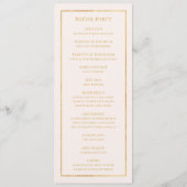 Elegant Blush Floral | Pastel Wedding Programme Programmakaart (Achterkant)