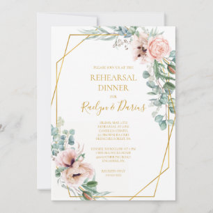 Elegant Blush Floral   Pleitzitting Kaart