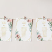 Elegant Blush Floral | Tabel aantal zitplaatsen