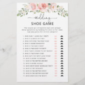 Elegant blush floral The bruiloft shoe game