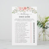 Elegant blush floral The bruiloft shoe game