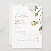 Elegant Blush Floral Vrijgezellenfeest Kaart (Voorkant)