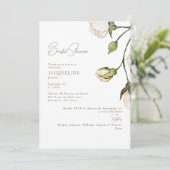 Elegant Blush Floral Vrijgezellenfeest Kaart (Staand voorkant)