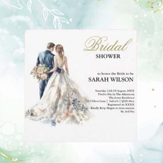 Elegant Blush Floral Vrijgezellenfeest Kaart