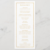 Elegant Blush Floral | Weddenschap-programma Programmakaart (Achterkant)