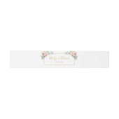 Elegant Blush Floral | Weddenschap Uitnodigingen Wikkel (Vlak)