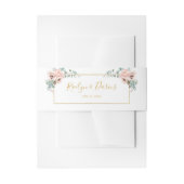 Elegant Blush Floral | Weddenschap Uitnodigingen Wikkel (Voorkant Voorbeeld)