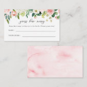 Elegant Blush Floral weet hoeveel Informatiekaartje (Voorkant / Achterkant)
