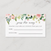 Elegant Blush Floral weet hoeveel Informatiekaartje (Voorkant)
