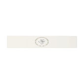 Elegant Blush Garden Wedding Invitation Belly Band Uitnodigingen Wikkel (Vlak)