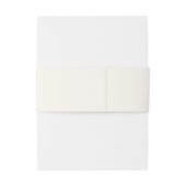 Elegant Blush Garden Wedding Invitation Belly Band Uitnodigingen Wikkel (Achterkant Voorbeeld)