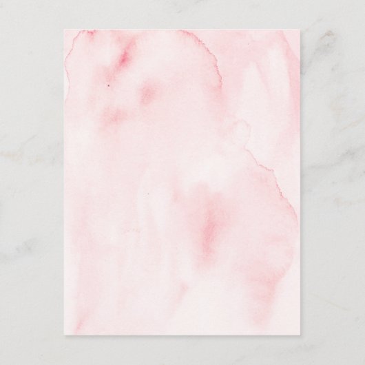 Elegant Blush Goud Bloemen Bruiloft Details Kaarte Informatiekaartje (Achterkant)