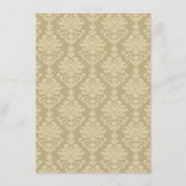 Elegant Blush Goud Script Trouwtafel Nummer Kaart (Achterkant)