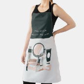 Elegant Blush Gray Makeup kunstenaar kosmoloog Schort (Insitu)