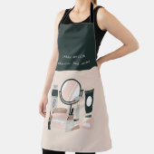 Elegant Blush Gray Makeup kunstenaar kosmoloog Schort (Insitu)