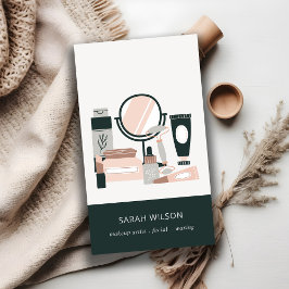 Elegant Blush Gray Makeup kunstenaar kosmoloog Visitekaartje