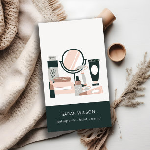 Elegant Blush Gray Makeup kunstenaar kosmoloog Visitekaartje
